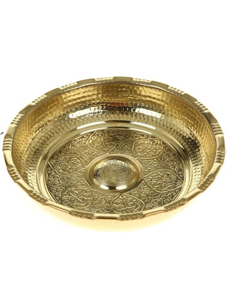 Saint Belisama وعاء استحمام نحاسي كورنجي 20 سم أصفر - Image 3